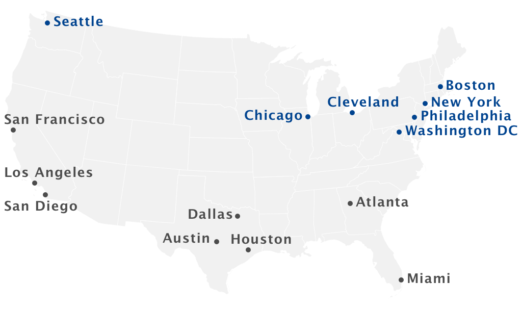 Interpretation service area map
